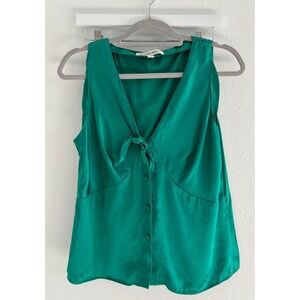 Vintage Victoria's Secret Silk Pajama Set Womens Medium‎ Green Babydoll